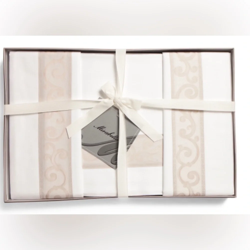 Mirabello San Marco Brera Collection Cotton Sateen Queen Duvet Set